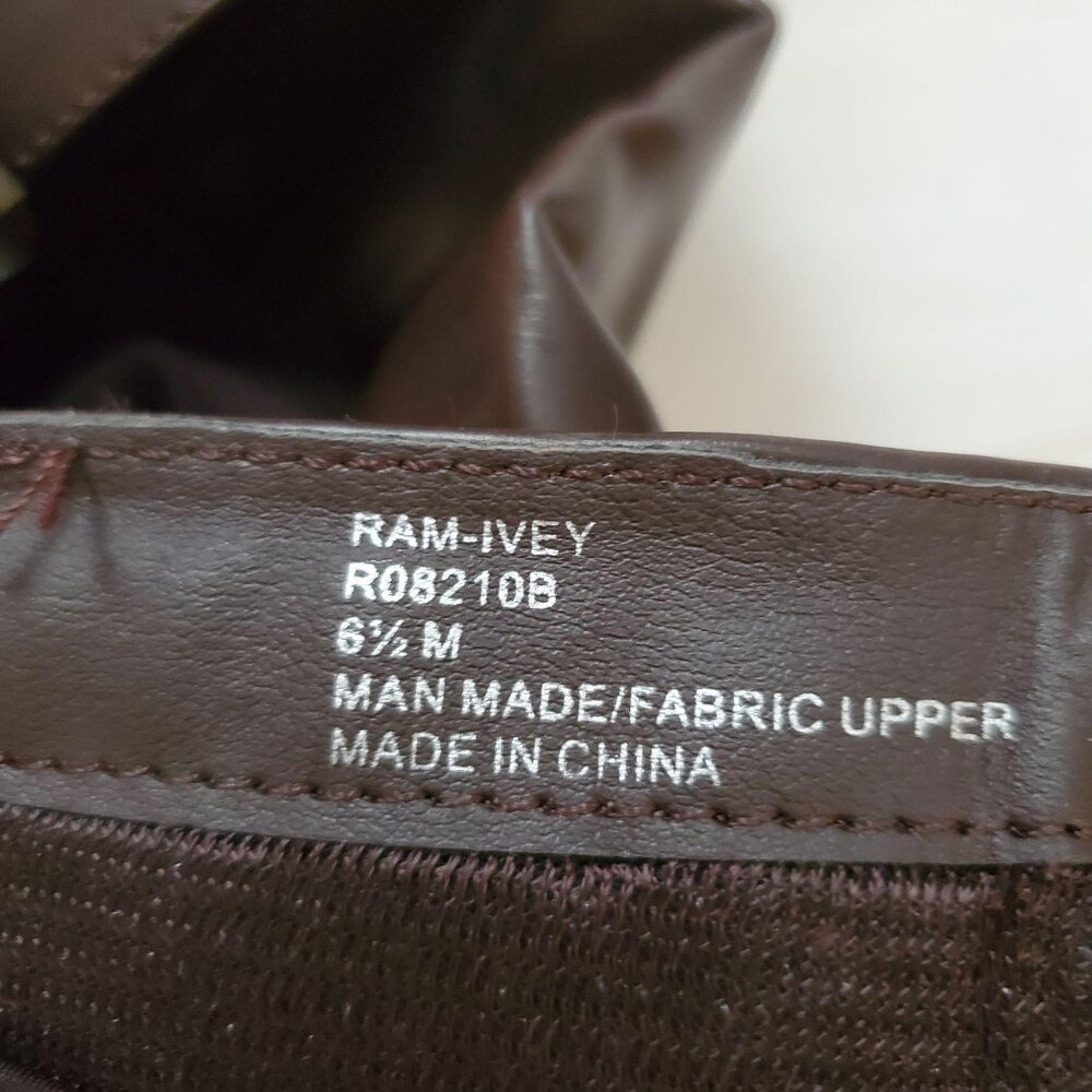 Rampage Women's Ram-Ivey Tall Riding Faux Leather Boots Dark Brown Size 6.5M - Picture 9 of 9